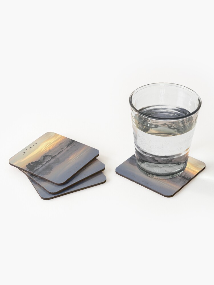 Alternate view of Nature Guitar Sunset Coasters (Set of 4)