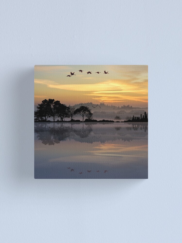Alternate view of Nature Guitar Sunset Canvas Print