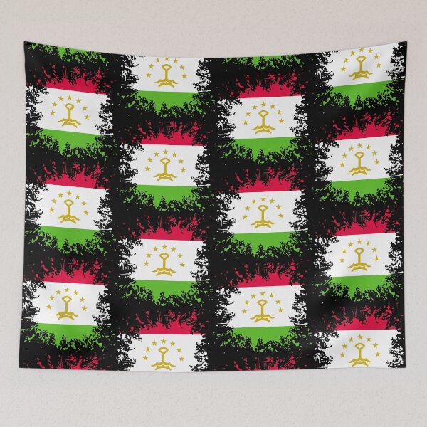 Item preview, Tajikistan flag color splashes designed and sold by 1681830934131.