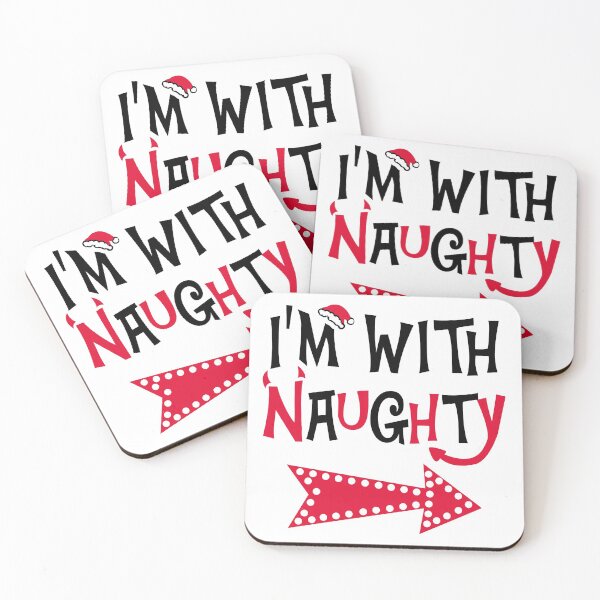 Item preview, I'm with Naughty Funny Couples Christmas Matching T-shirt designed and sold by KsuAnn.