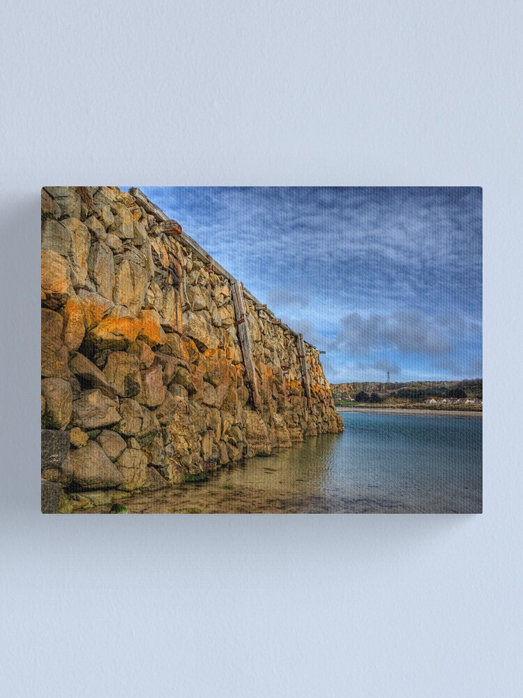 Alternate view of Douglas Quay at Low Tide - Alderney Canvas Print