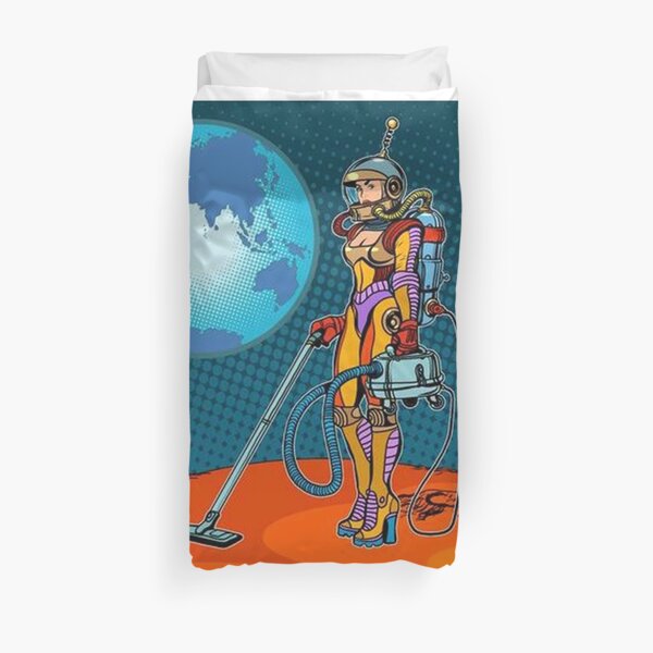 Madchen Space Marine Science Fiction Duvet Cover By Gracemccorkle Redbubble