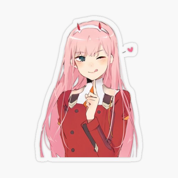 Zero Two Transparent Stickers Redbubble