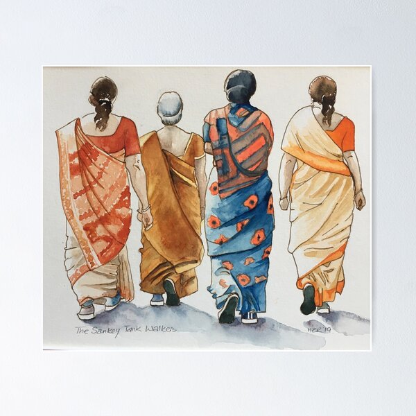 Indian ladies walking group Poster
