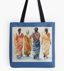 Indian ladies walking group Tote Bag