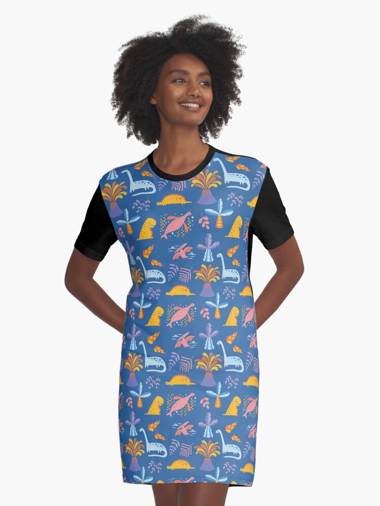 yellow dinosaur dress