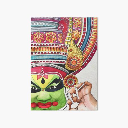 South India Dancer Art Board Print