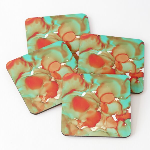 The edges of autumn Coasters (Set of 4)