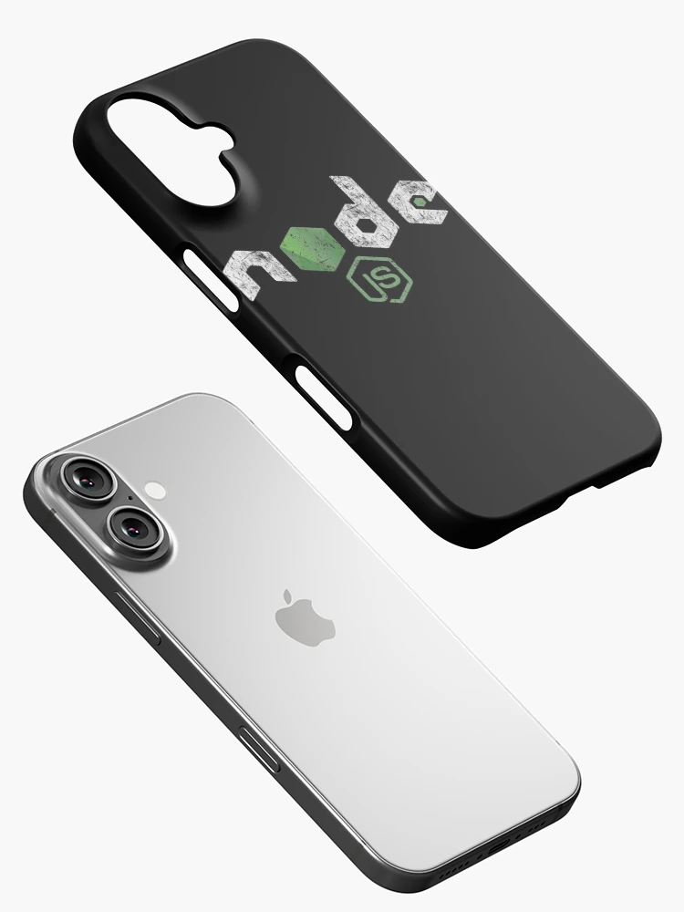 Imagen 2 de 4, Funda de iPhone con la obra Programador JavaScript JavaScript de NodeJS apenado vintage, diseñada y vendida por vladocar.