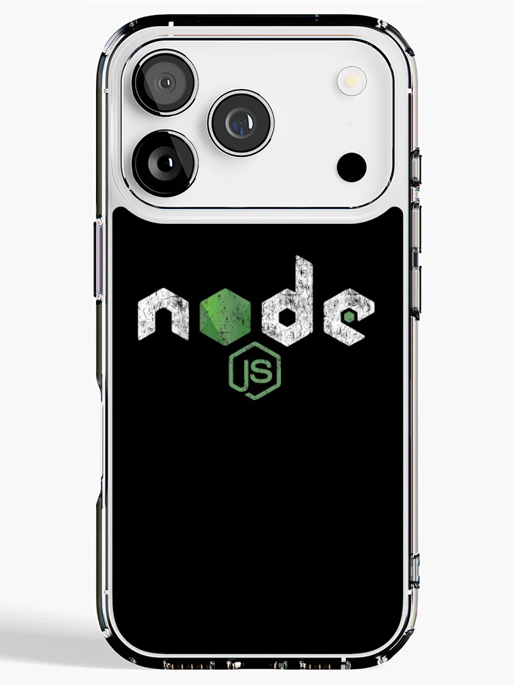 Imagen 1 de 5, Funda de iPhone con la obra Programador JavaScript JavaScript de NodeJS apenado vintage, diseñada y vendida por vladocar.