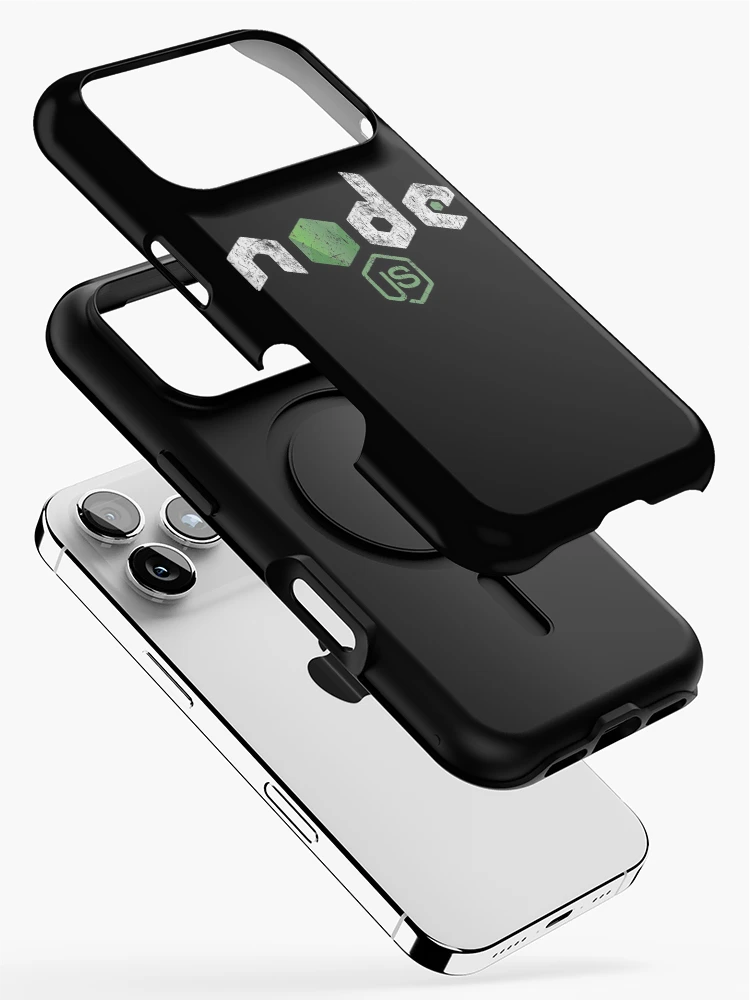 Thumbnail 2 of 4, iPhone Case, Vintage Distressed NodeJS JavaScript Programmer designed and sold by vladocar.