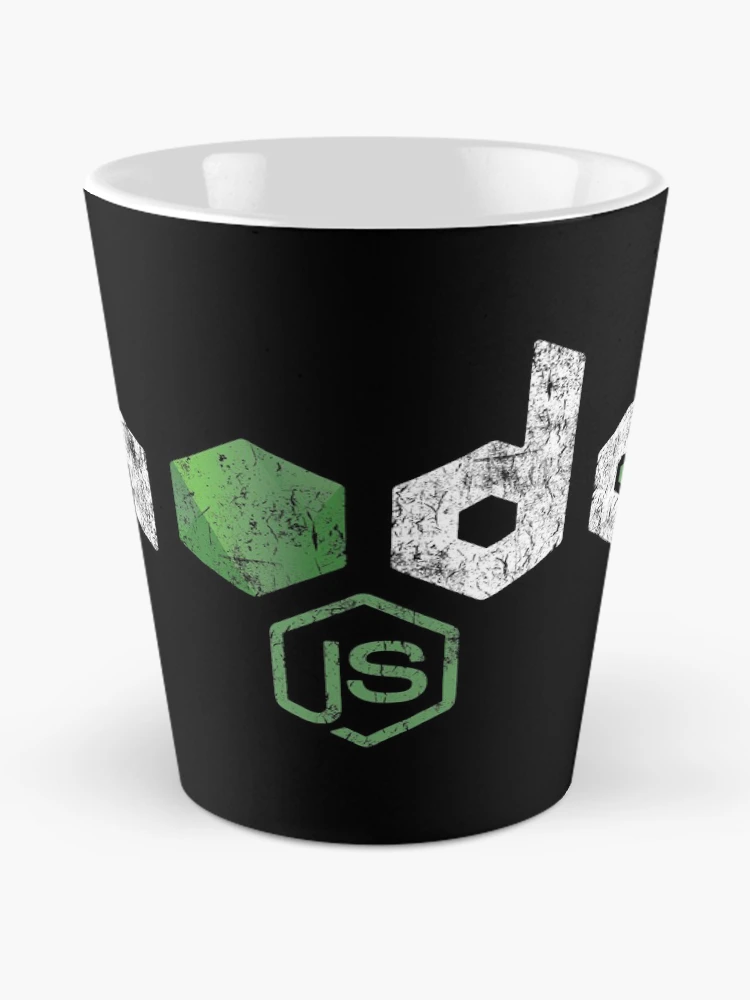 Thumbnail 2 von 4, Kaffeebecher, Vintage Distressed NodeJS JavaScript-Programmierer designt und verkauft von vladocar.