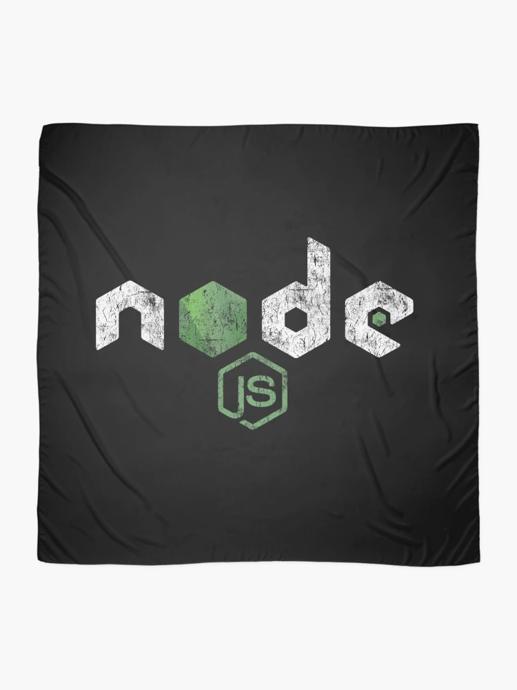 Thumbnail 2 of 3, Scarf, Vintage Distressed NodeJS JavaScript Programmer designed and sold by vladocar.