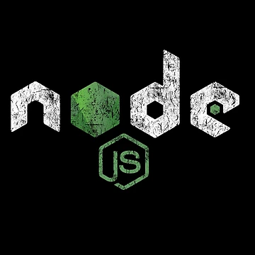 Artwork thumbnail, Vintage Distressed NodeJS JavaScript Programmer by vladocar