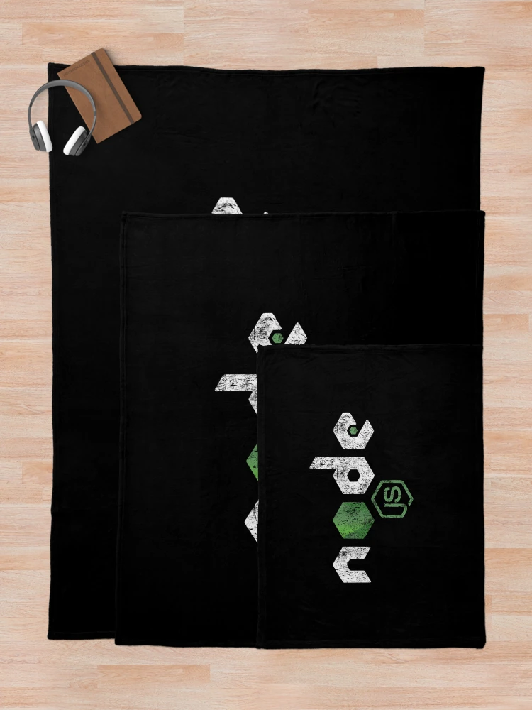 Thumbnail 5 of 6, Throw Blanket, Vintage Distressed NodeJS JavaScript Programmer designed and sold by vladocar.
