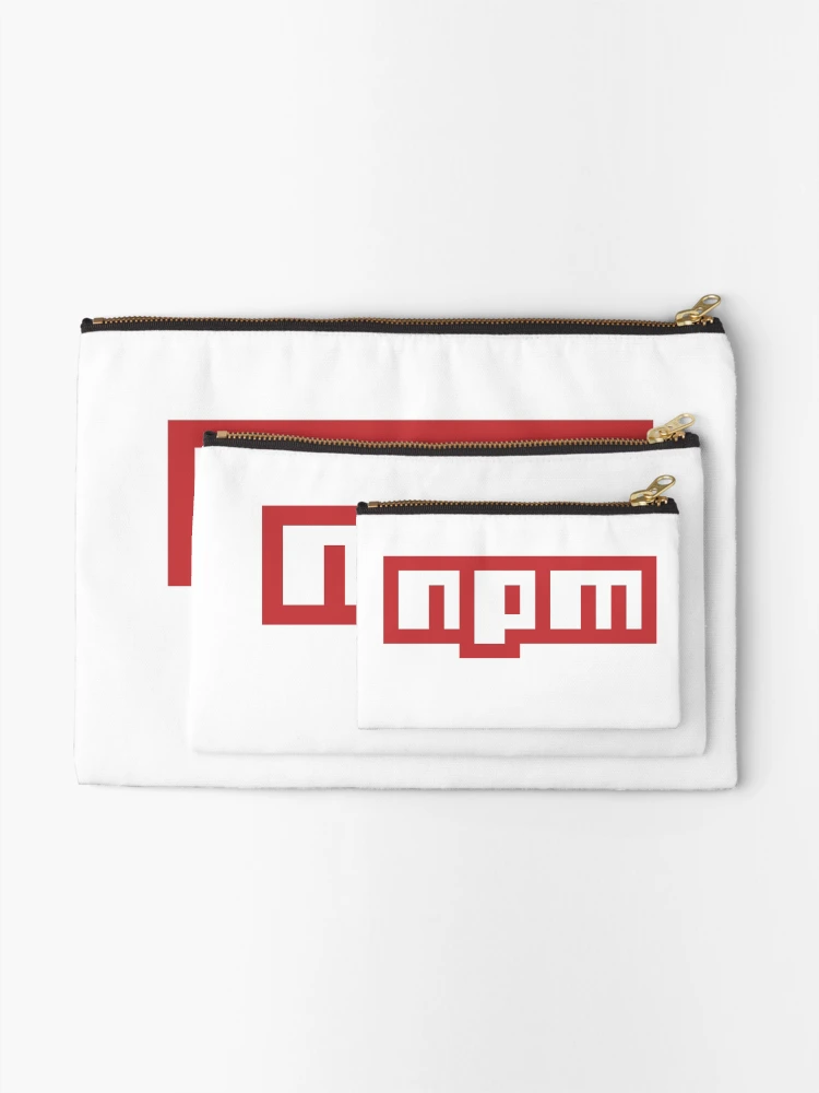 Thumbnail 2 of 4, Zipper Pouch, npm js JavaScript designed and sold by vladocar.