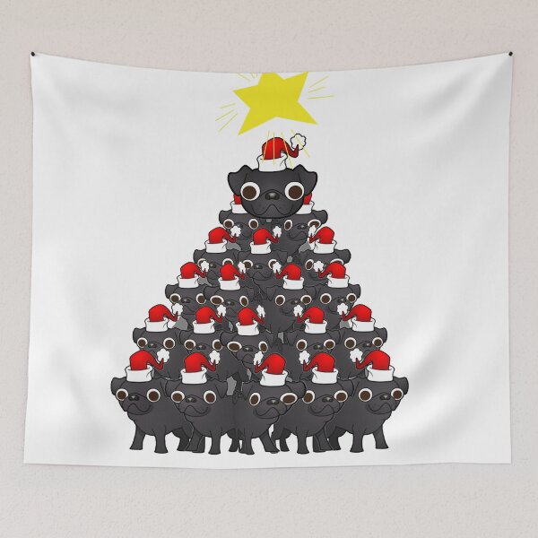 Item preview, Christmas Pug Tree designed and sold by b8wsa.