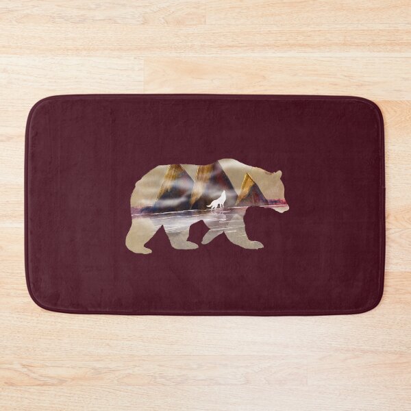 Item preview, bear landscape and howling wolf designed and sold by studioMoSa.