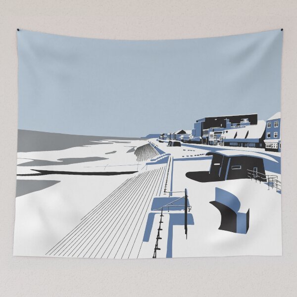 Item preview, Redcar in snow designed and sold by Richard O'Neill Art.