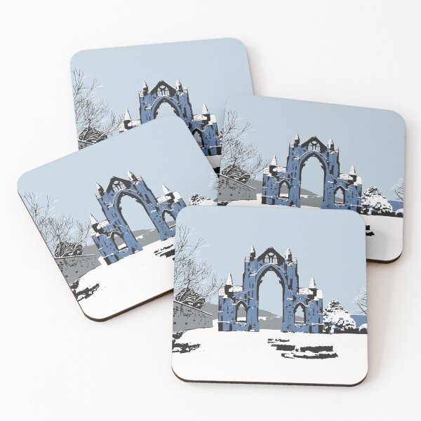 Item preview, Gisborough Priory in snow designed and sold by Richard O'Neill Art.