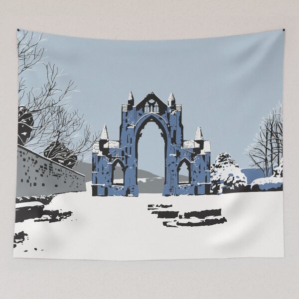 Item preview, Gisborough Priory in snow designed and sold by Richard O'Neill Art.