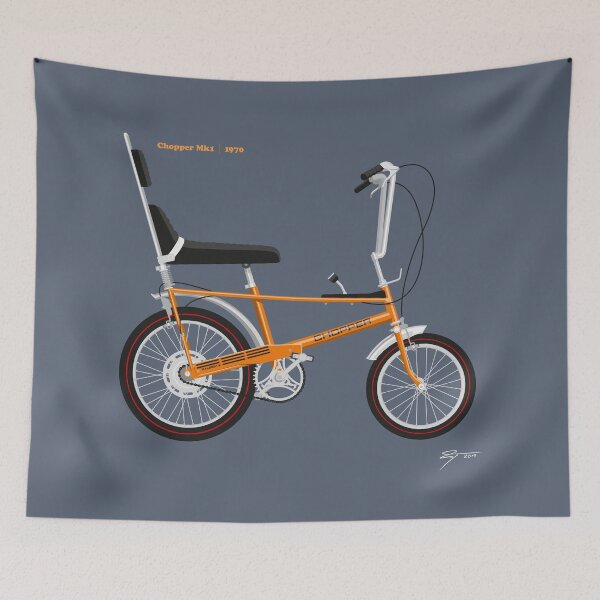 Item preview, Chopper Mk1 Targa Orange 1970 designed and sold by Tunstall Illustration.