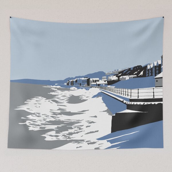 Item preview, Filey in snow designed and sold by Richard O'Neill Art.