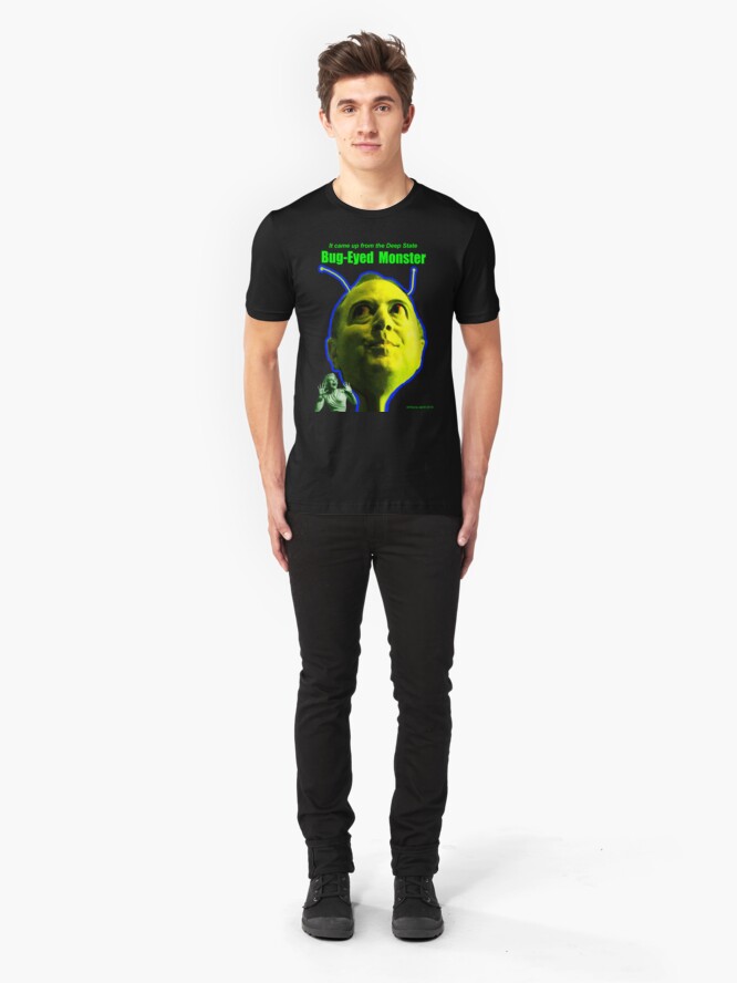 Alternate view of Bug-Eyed Monster Slim Fit T-Shirt