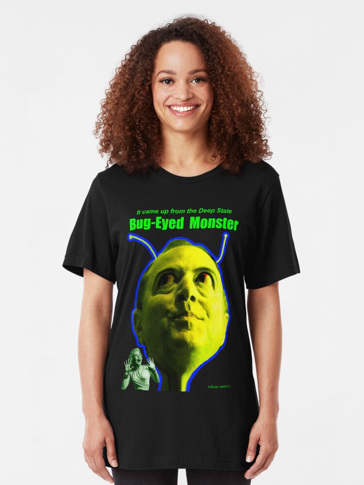 Alternate view of Bug-Eyed Monster Slim Fit T-Shirt