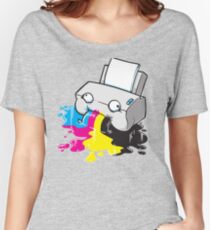 Puker Printer Women's Relaxed Fit T-Shirt