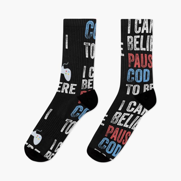 Item preview, I Can't Believe I Paused COD To Be Here Funny Gamer designed and sold by Leslie Smith.