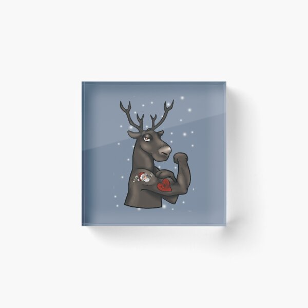 Item preview, Christmas Holiday Tattood Reindeer   designed and sold by viexart.
