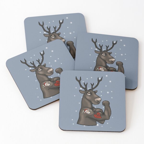 Item preview, Christmas Holiday Tattood Reindeer   designed and sold by viexart.