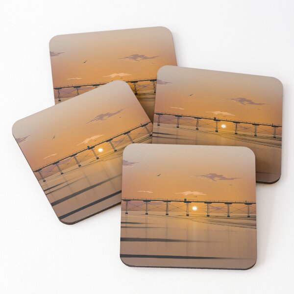 Item preview, Saltburn Pier at sunset designed and sold by Richard O'Neill Art.