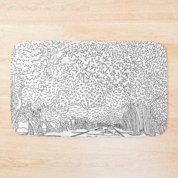 Item preview, Banyan Tree Driveway - Line Art designed and sold by m-lapino.