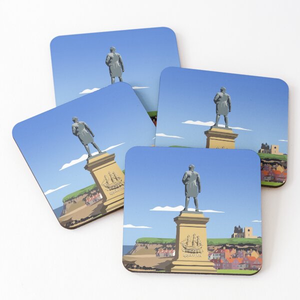 Item preview, Captain Cook statue, Whitby designed and sold by Richard O'Neill Art.