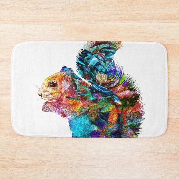 Item preview, Colourful squirrel designed and sold by Leah Amir.
