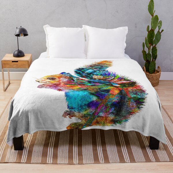 Item preview, Colourful squirrel designed and sold by Leah Amir.