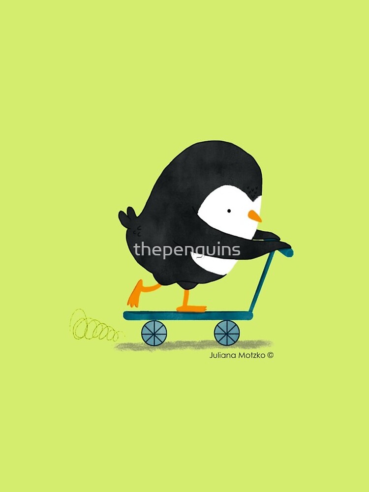 Penguin on Scooter by thepenguins