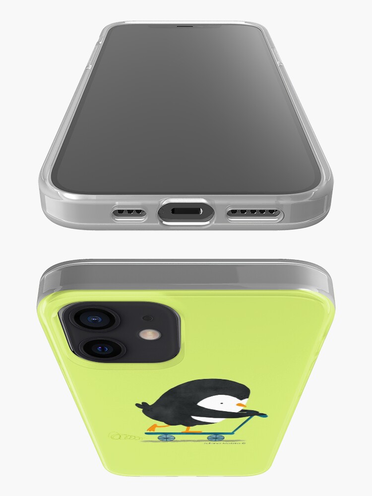 Alternate view of Penguin on Scooter iPhone Case & Cover