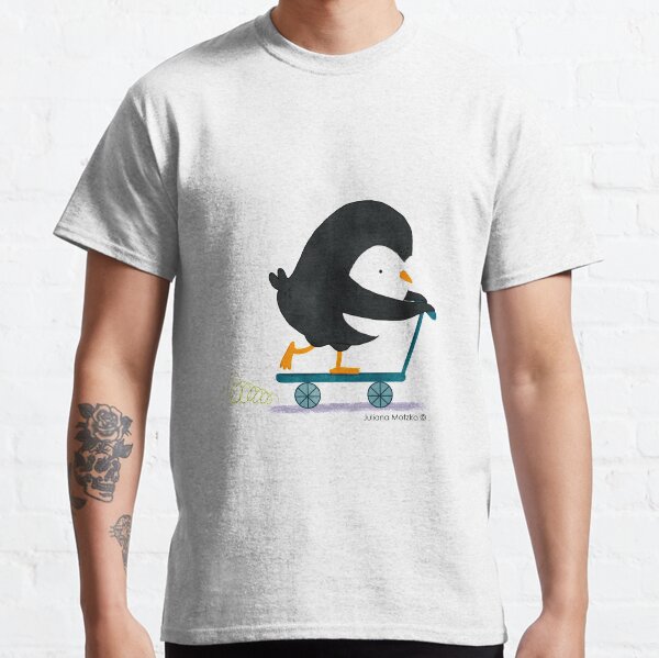 Penguin on Scooter Classic T-Shirt