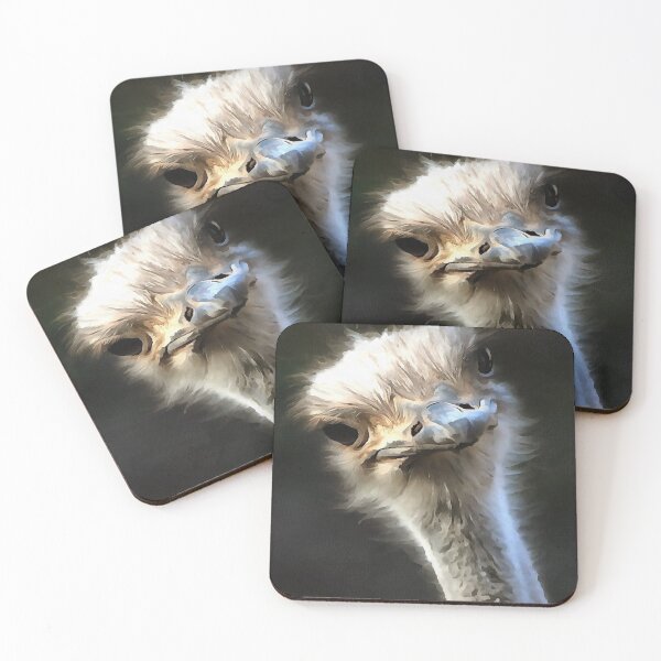 Item preview, Artistic Ostrich Portrait With Goofy Expression designed and sold by taiche.