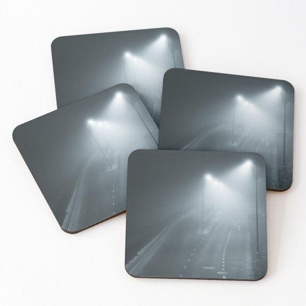 Item preview, Empty street at foggy night designed and sold by Juhku.