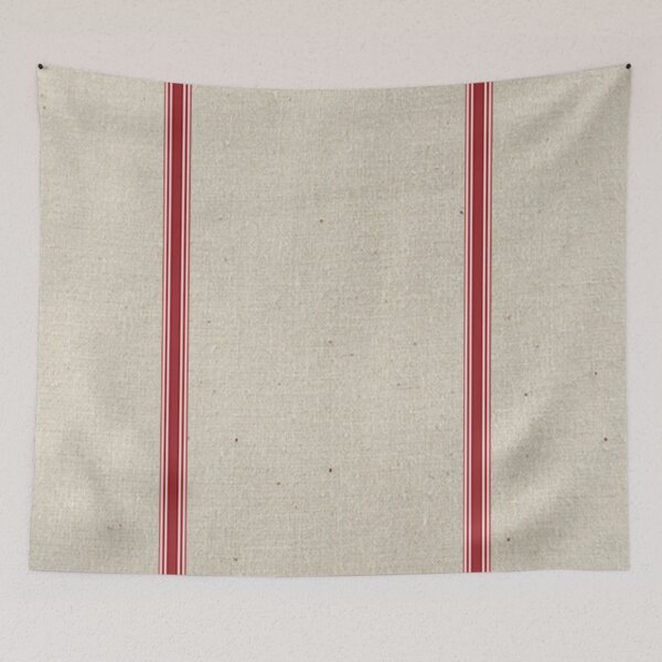 Item preview, Country Gifts Style Beige & Red Stripes Farmhouse Home Decor Gifts designed and sold by tamdevo1.