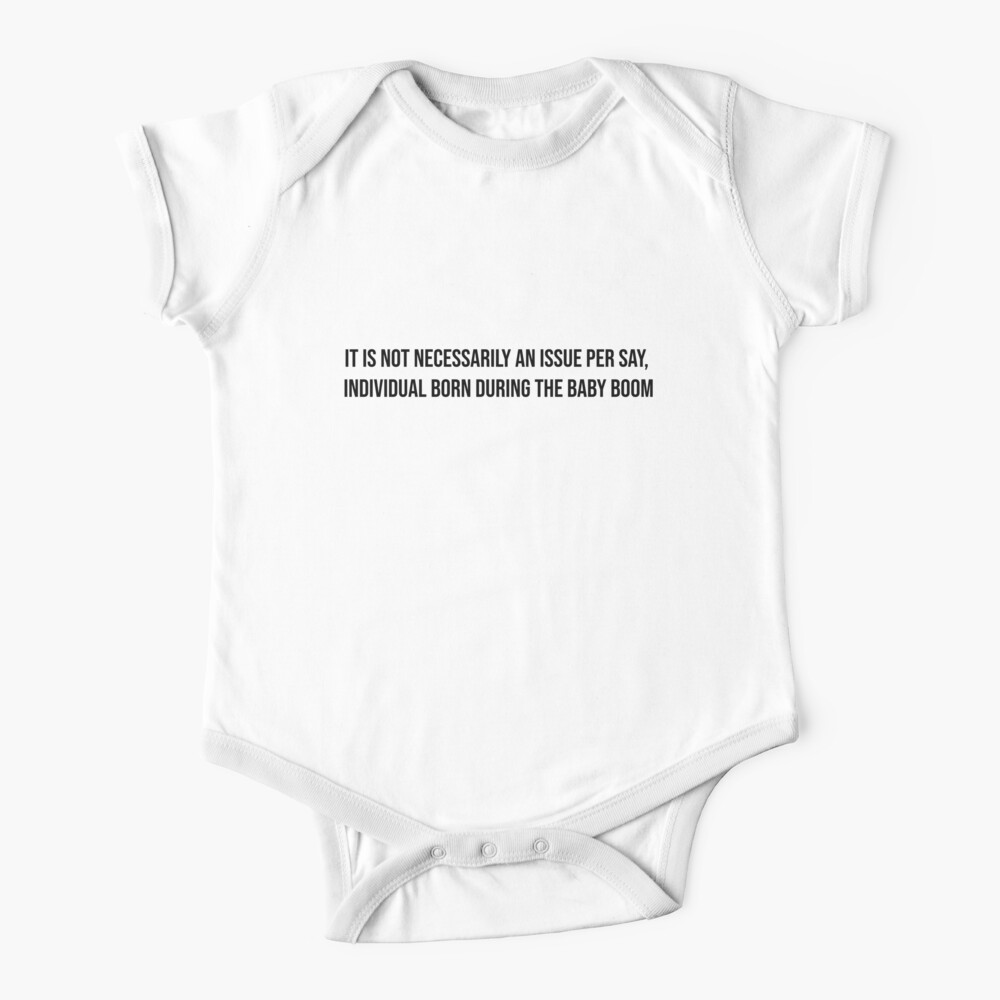 ok boomer verbose Baby One-Piece for Sale by HangLooseDraft | Redbubble