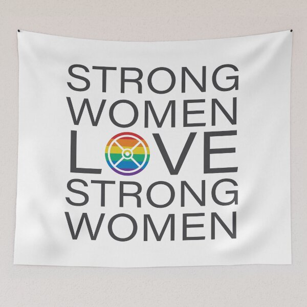 Item preview, Strong Women Love Strong Women LGBTQIA+ designed and sold by StudioUnrefined.