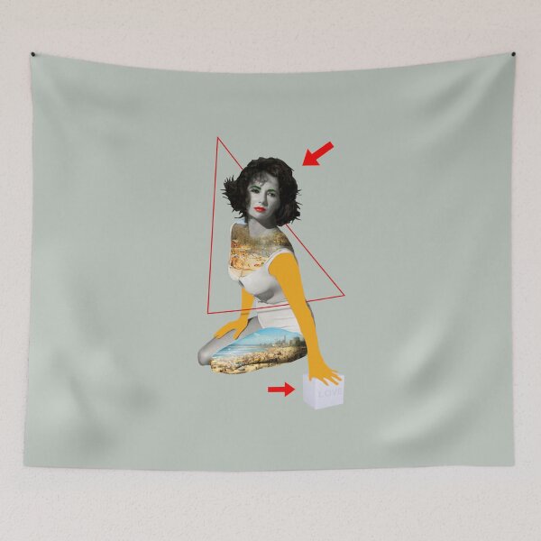 Item preview, Seaside Starlet with Love, Arrows and Triangle designed and sold by KALEIDOSCOPE UK.