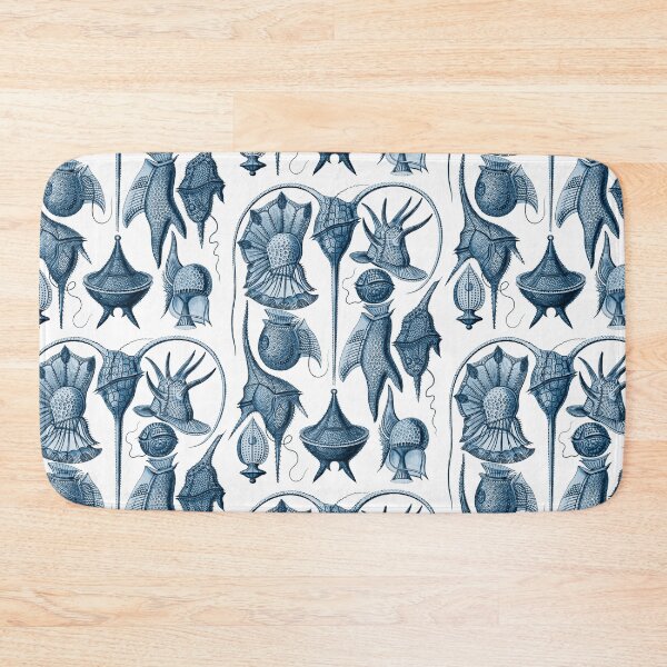 Item preview, Ernst Haeckel Peridinea Plankton Algae Indigo designed and sold by aimeewilson.