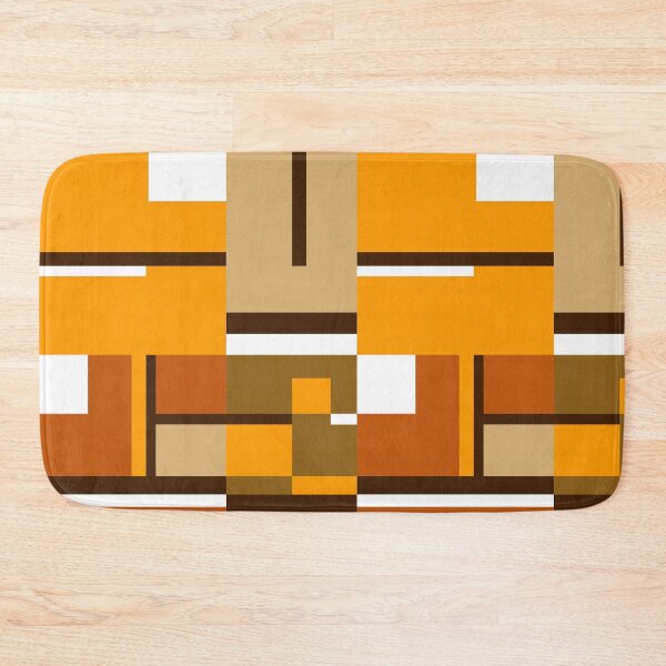 Item preview, Earthy colored, 1970’s Mondrian styled abstract designed and sold by stephenignacio.