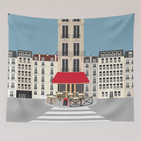Item preview, Parisian Cafe on the Street | Paris, France designed and sold by Lyman Creative Co..
